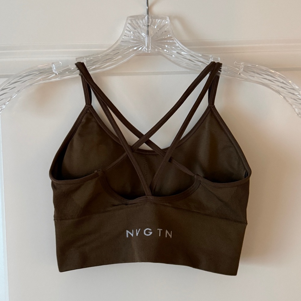 NVGTN Brown Strappy Spots Bra - Picture 2 of 3